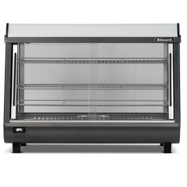 Blizzard HSS136 136L Counter Top Duel Access Heated Merchandiser, Front Facing View