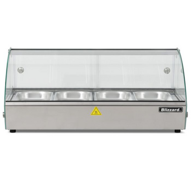 Blizzard HDC1 Counter Top Heated Merchandiser 4x GN1/3, Front Facing View