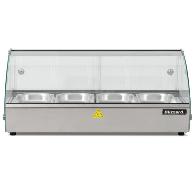 Blizzard HDC1 Counter Top Heated Merchandiser 4x GN1/3, Front Facing View