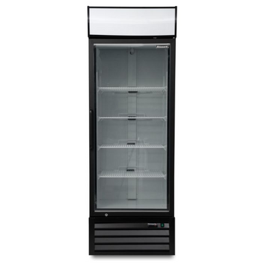 Blizzard GDF600 Single Hinged Glass Door Freezer Display Merchandiser Front View