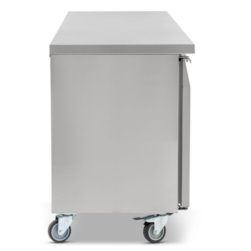 Blizzard LBC3SL 3 Door Slimline 600mm Depth Freezer Counter 339L, Left Side View