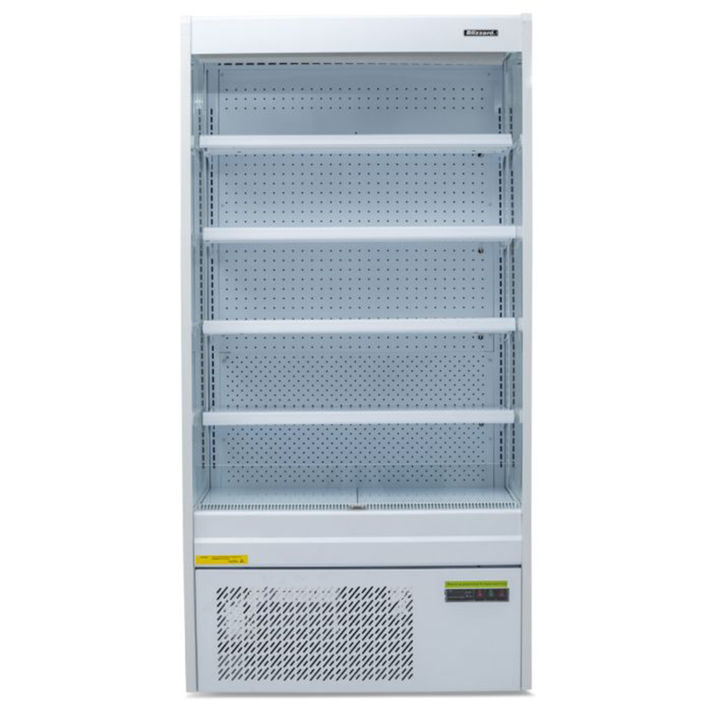 Blizzard BTD100WH Refrigerated 1m Slim Tiered Display Front View