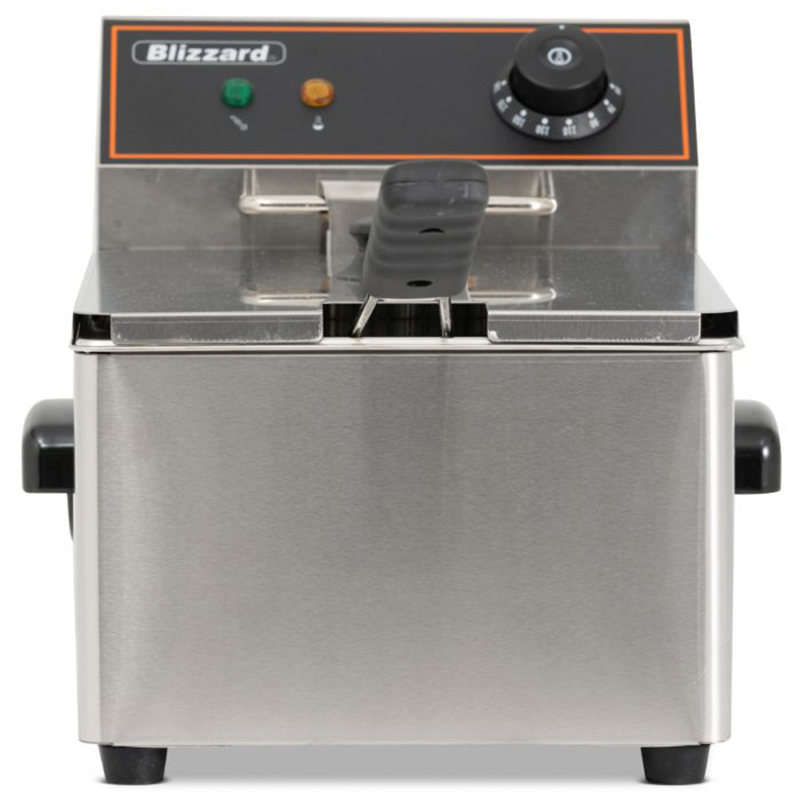 Blizzard BF6 6L Single Tank Electric Fryer, Front Facing View