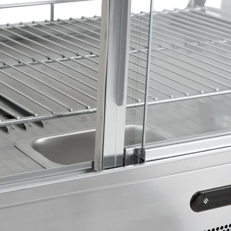 Blizzard HOTT2 85CM Heated Counter Top Merchandiser, Close Up Of Internal Humidity Pan