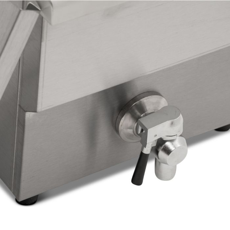Blizzard BF8 8L Single Tank Electric Fryer, Close Up View Of The Drain Valve (Tap) On The Appliance