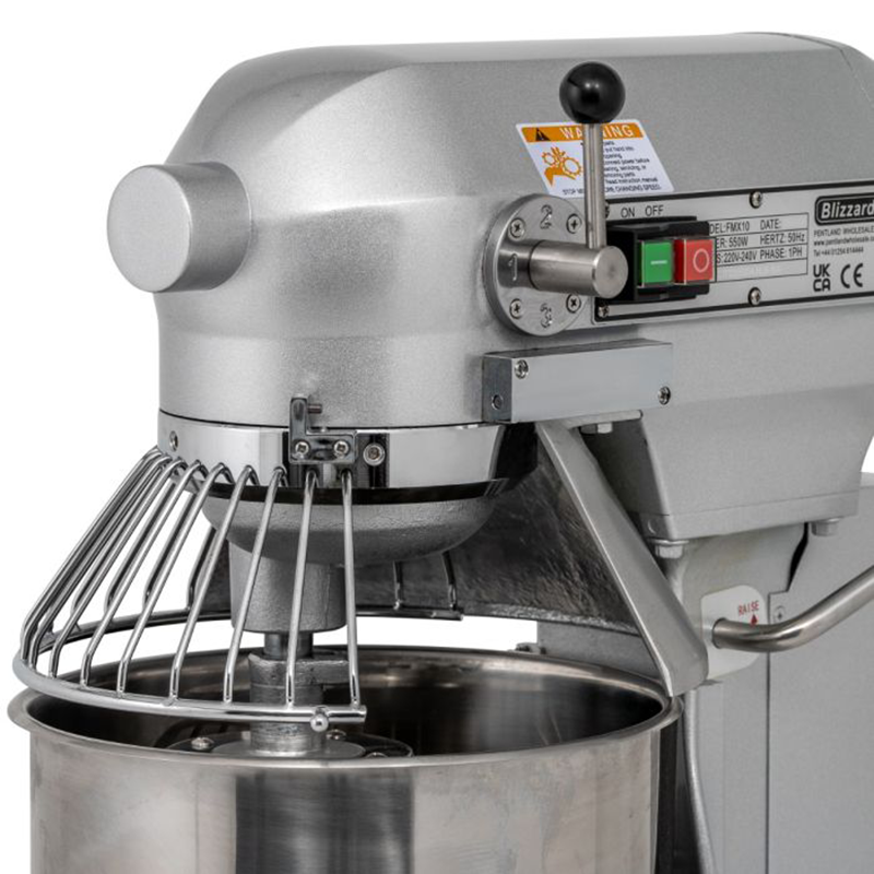 Blizzard FMX20 20L Planetary Mixer Close Up Of Bowl Guard And Appliance Controls