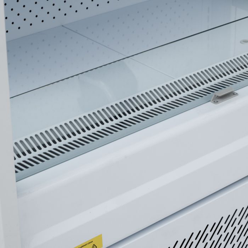 Blizzard BTD150WH Refrigerated Open Front Multideck Display, Zoomed View Of Condenser Vents