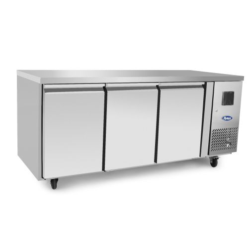 Atosa EPF3432HD 3 Door Heavy Duty Preparation Counter Fridge, 420 Litres