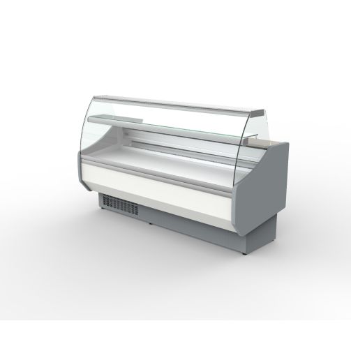 Coreco CVED-8-25-C Curved Glass Serveover, 2525mm