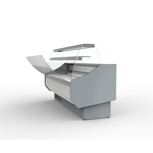 Coreco CVED-8-25-C Curved Glass Serveover, 2525mm