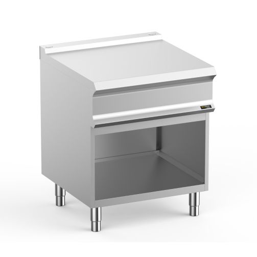 Hobart Ecomax HEN77A Ambient Work Top with Rear Flue on Open Cupboard
