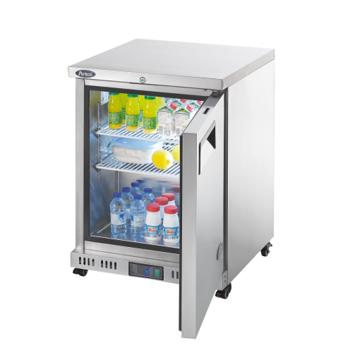 Atosa MBC24R Single Door Undercounter Fridge Cabinet, 145 Litres