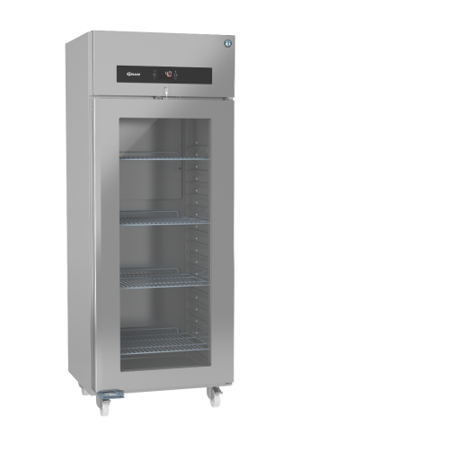Hoshizaki Premier KG W80 C DR U Glass Single Door Stainless Steel Upright Display Refrigerator, 700 Litres