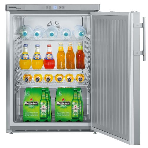 Liebherr FKUv 1660 Single Door Undercounter Stainless Steel Fridge, 141 Litres