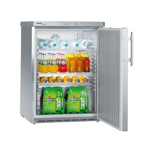Liebherr FKUv 1660 Single Door Undercounter Stainless Steel Fridge, 141 Litres