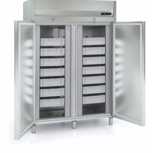 Coreco AP-1002 Double Door Refrigerated Stainless Steel Fish Storage Cabinet, 1404 Litres