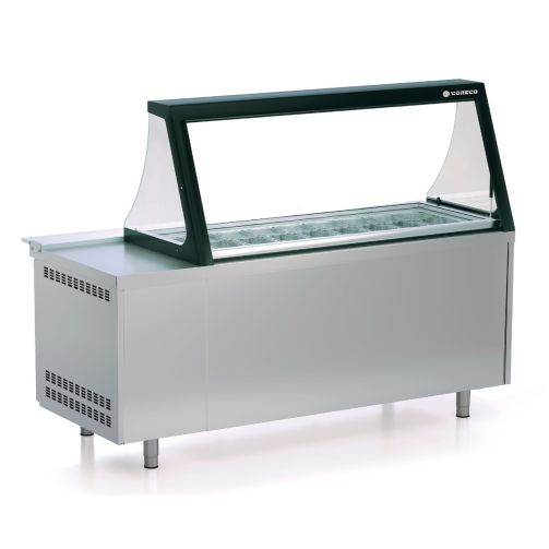 Coreco PC80-200-27-LGL 3 Door Preparation Station with Lift Up Lid, 562 Litres