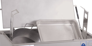 Frucosol MC2000 Decarboniser internal view with pans within the unit.