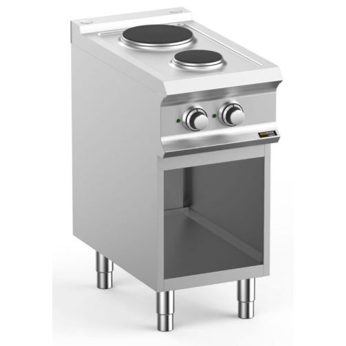 Hobart Ecomax HEPR74A 2 Plate Round Hob on Open Cupboard, 4.1kW