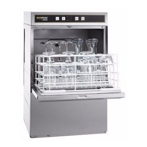 Hobart Ecomax G504-10C 500mm Basket Frontloading Commercial Glasswasher with Drain Pump, 25 Pint Capacity