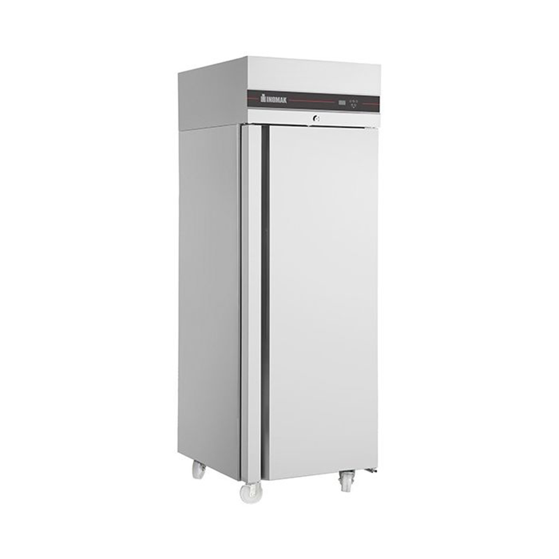 INOMAK CFS344STS Single Door Slim Heavy Duty Freezer 560L Capacity, Angled Front/Left Side View