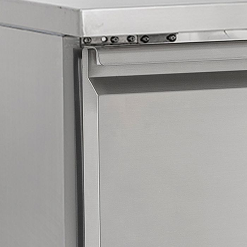 Koldbox KXFC3 Triple Hinged Door Counter Freezer, Close Up Of The Door Handle