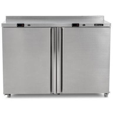Blizzard UCFF280 Double Freezer Workstation Front View