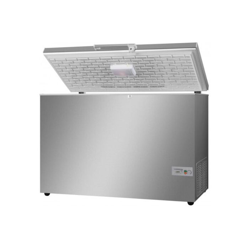 Vestfrost SB400STS Low Energy Chest Freezer 383L Capacity, Angled Front/Right Side View