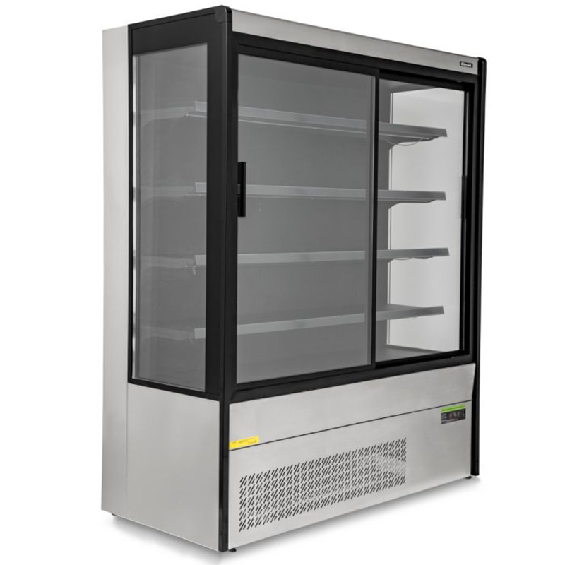 Blizzard BTD200SS-GD SS Tiered Display With Sliding Glass Doors