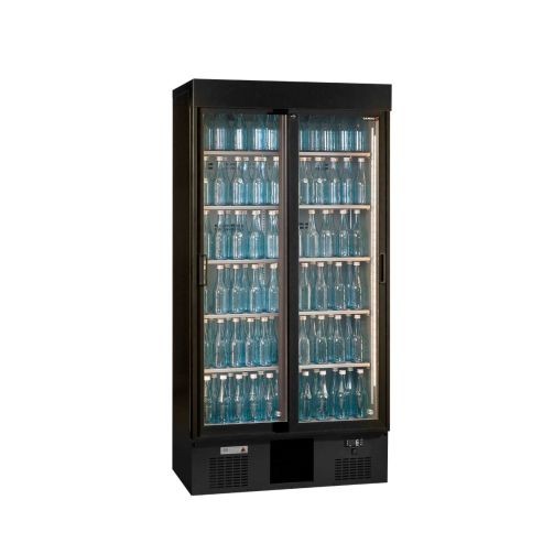 Gamko Maxiglass MG3/500SD Maxiglass Sliding Glass Double Door Upright Bottle Cooler, 500 Litres