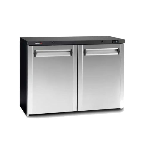 Gamko Maxiglass MG3/275CS Hinged Solid Stainless Steel Triple Door Undercounter Bottle Cooler, 328 Litres