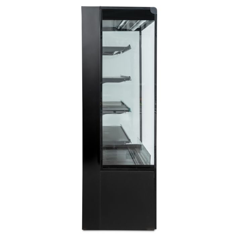 Blizzard BTD200BK-GD Black Tiered Display With Sliding Glass Doors