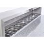 Sterling Pro Cobus SPU903PZ 3 Door Pizza Counter Granite Top 8 x GN1/6, 402 Litres