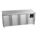 Sterling Pro Green SNI-7-180-30-NS 3 Door Counter Freezer Plain Top front view