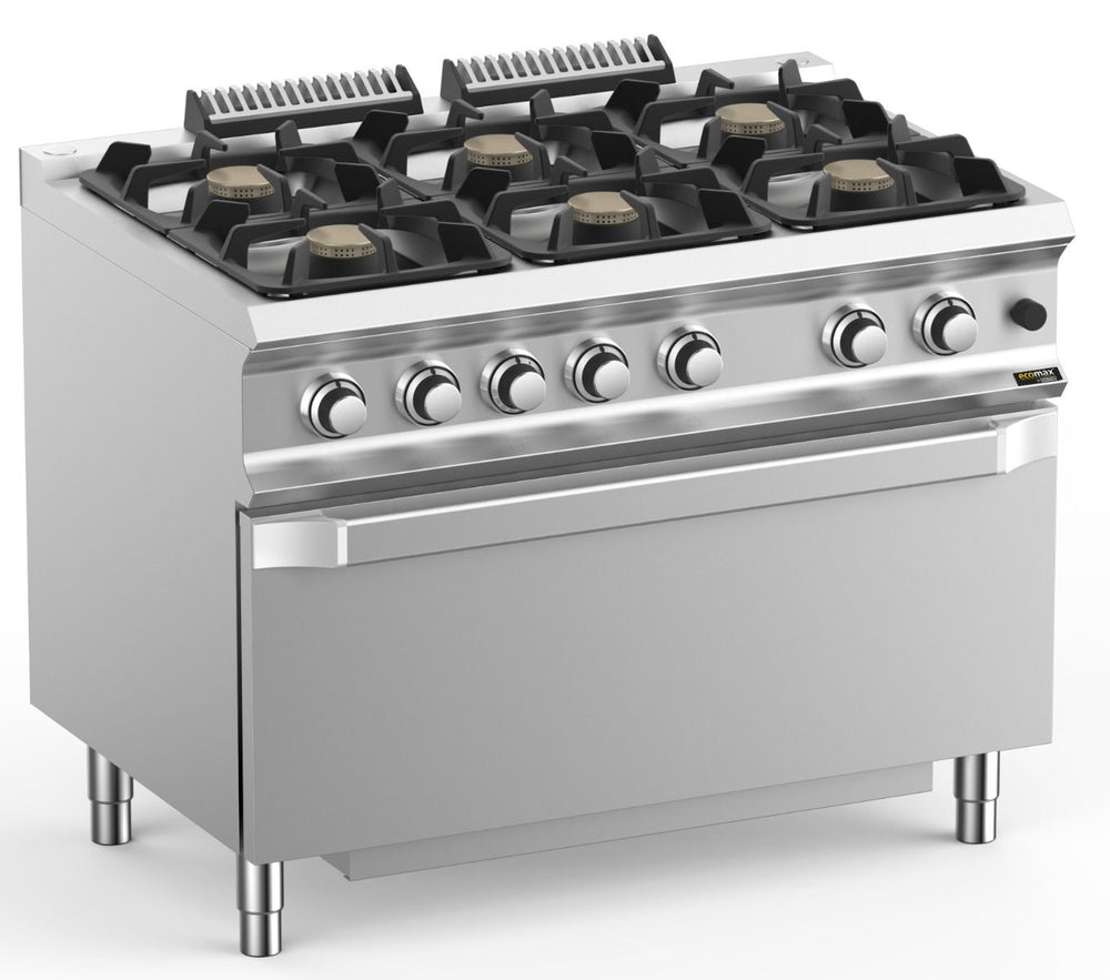 Hobart Ecomax HEFB711FGMXL 6-burner gas hob
