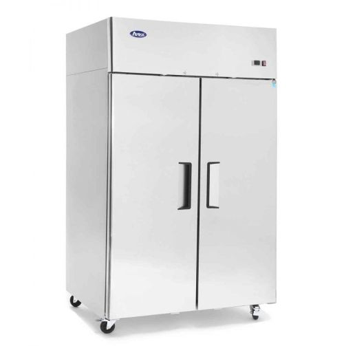 Atosa YBF9219GR Slimline Double Door Upright Freezer, 900 Litres