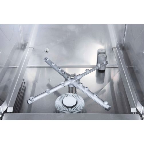 Adler AD50 500mm Basket Dishwasher with Gravity Drain & Chemical Pump, 18 Plates (13 Amp Plug)
