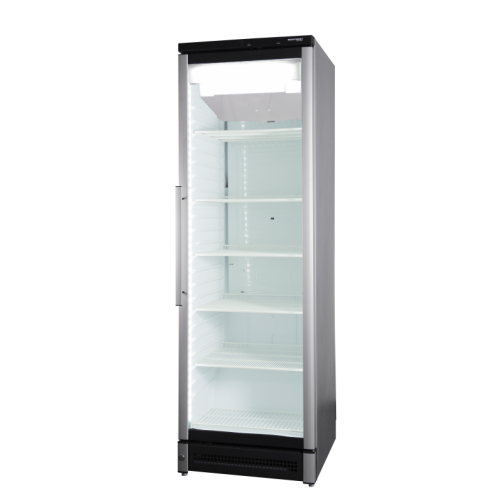 Vestfrost MF180 Glass Single Door Upright Display Freezer, 282 Litres