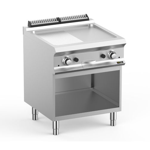 Hobart Ecomax HEFTBG77ALR 1/2 Smooth & 1/2 Ribbed Griddle, 14kW