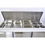 Sterling Pro Cobus SPU300SL 3 Door Saladette Hinged Lid & Chop Board, 368 Litres