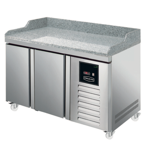 Sterling Pro Green SPI-7-135-20-GR 2 Door Granite Fridge Counter, 290 Litres