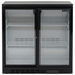 Pentland Double Sliding Glass Door Bottle Cooler Blizzard BAR2SL Front View