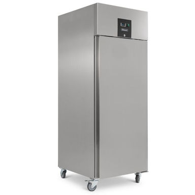 Pentland Upright Single Hinged Door Gastronorm Freezer Blizzard BF1SS Left Side Angled View