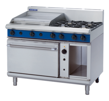 Blue Seal Evolution G58B Gas Convection Oven Range 1200mm - Angled Front/Right Side View