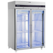 Pentland Double Glass Dr Heavy Duty 2/1 Refrigerator 1432L Inomak CEP2144CR Left Side View