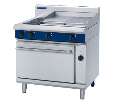 Blue Seal E56B Evolution electric range with 2 radiant elements, 600mm griddle and 2/1 GN convection oven