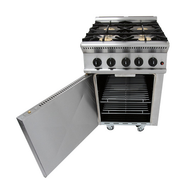 Parry LPG 4 Burner Oven GB4P Open Front View