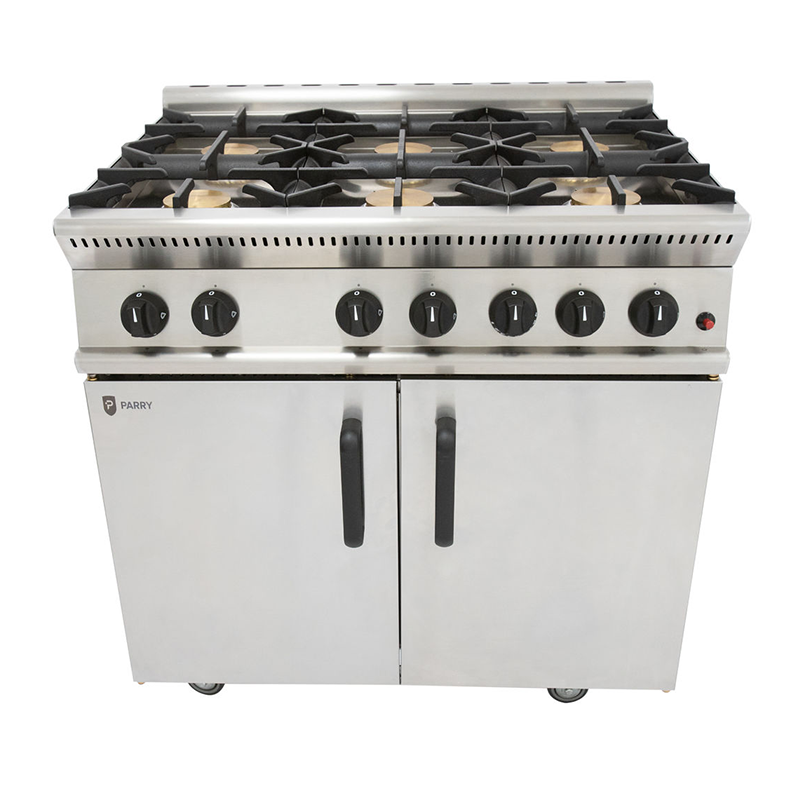 Parry Natural Gas 6 Burner Oven GB6 Front View