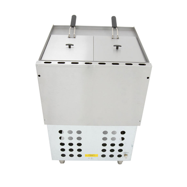 Parry LPG Gas Double Pedestal Fryer GDF/P Back View