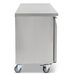 Pentland Slimline Double Hinged Door Counter Refrigerator Blizzard HBC2SL Left Side View